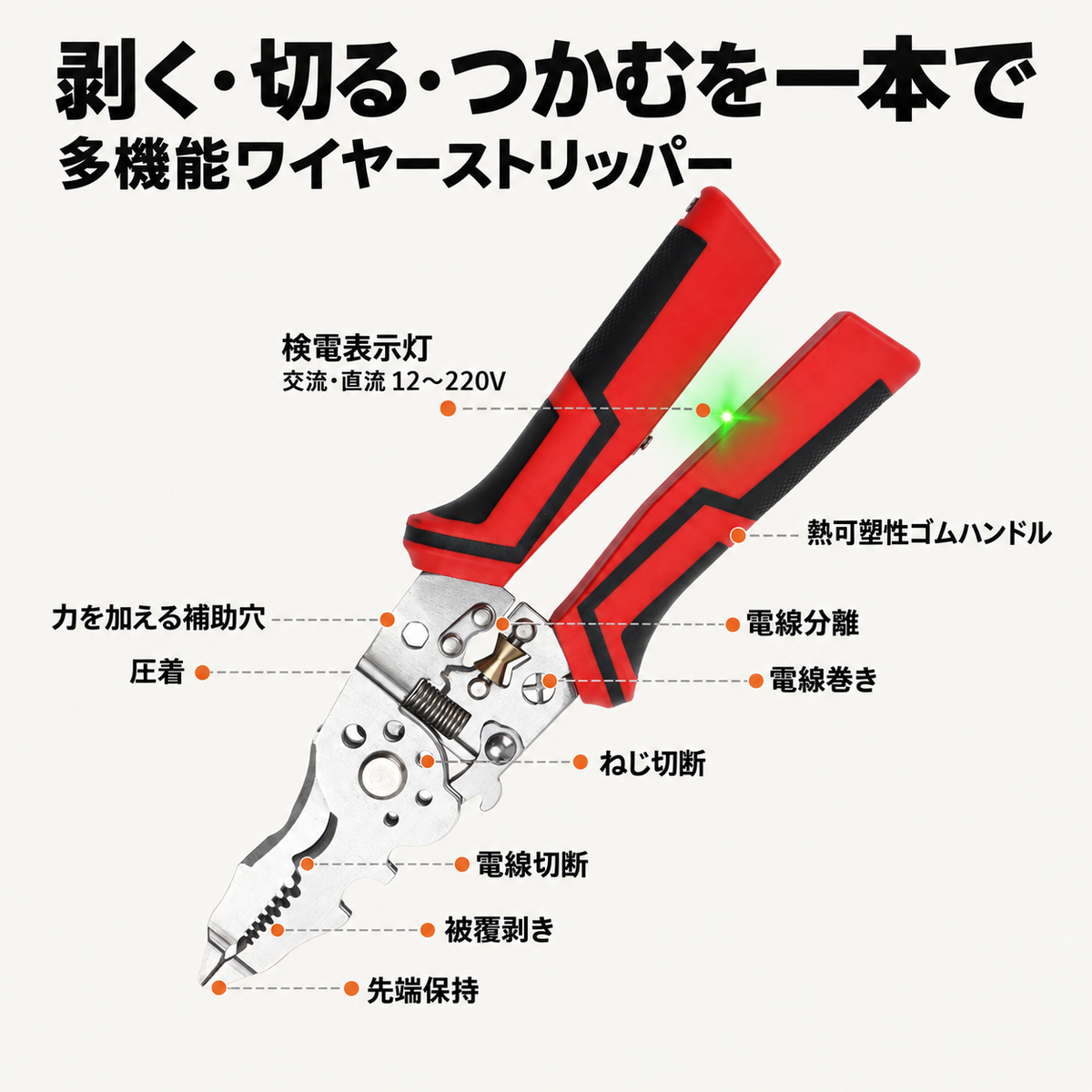 キリムク 多機能電工ペンチ