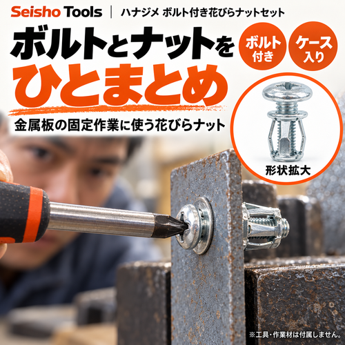 ハナジメ ボルト付き花びらナットセット